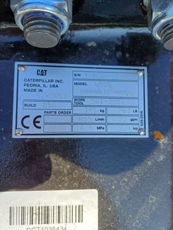 2020 Caterpillar h55s martello demolitore idraulico (unused) - immagine 9